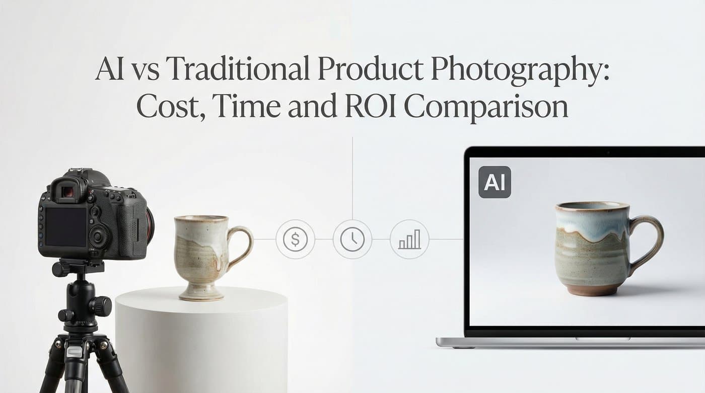 AI vs Traditional Product Photography: Cost, Time and ROI Comparison